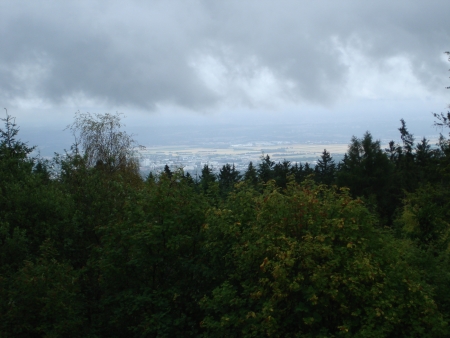 05.07.14: Blick von der Restaurant-Terrasse in die Main-Ebene