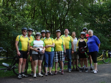 10.08.14: Unsere Gruppe auf den Weg nach Mainhausen-Zellhausen.