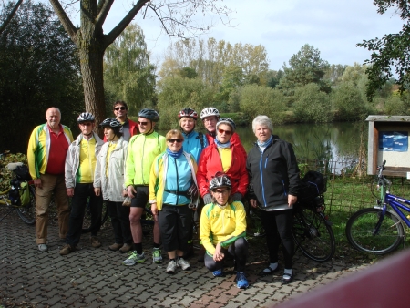 12.10.14: Unsere Tandemgruppe vor dem Harressee.