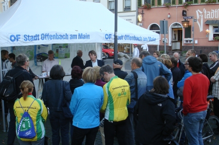 14.10.14: Stadtradeln-Siegerehrung auf dem Wilhelmsplatz.