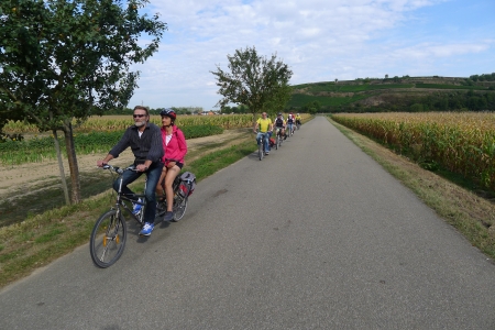 Unsere Tandemgruppe auf dem Weg zum Liliental.