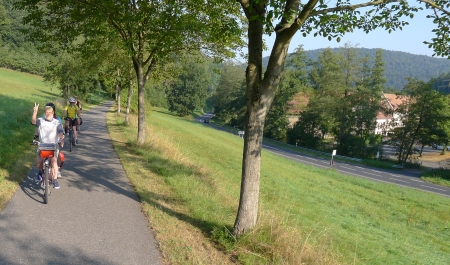 Auf dem Elsavatal-Radweg.