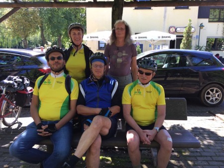 Gruppenfoto der heutigen Tandemfahrer.