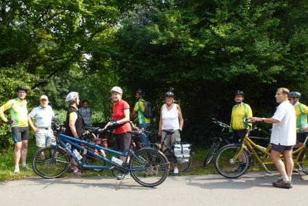 Unsere heutige Gruppe bei einer Pause.