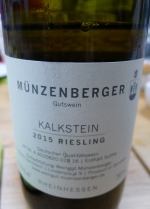 Wein Nr.4: 'Kalkstein Riesling 2015', Nierstein Gutes Domtal.