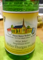 Wein Nr.7: 'Robert', Müller-Thurgau, Dingolshäuser Köhler.