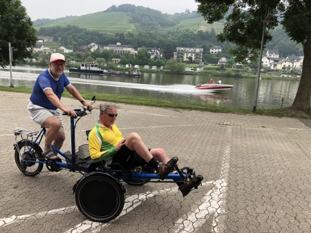 09.06.18 Tandemtreffen: Gert und Peter bei einer Probefahrt.