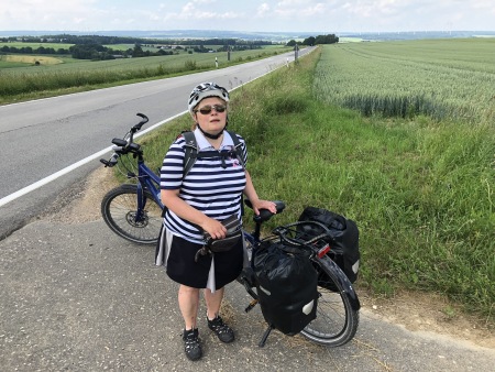 10.06.18 anstrengend, aber wunderschön: Tandem fahren, Fernblicke.